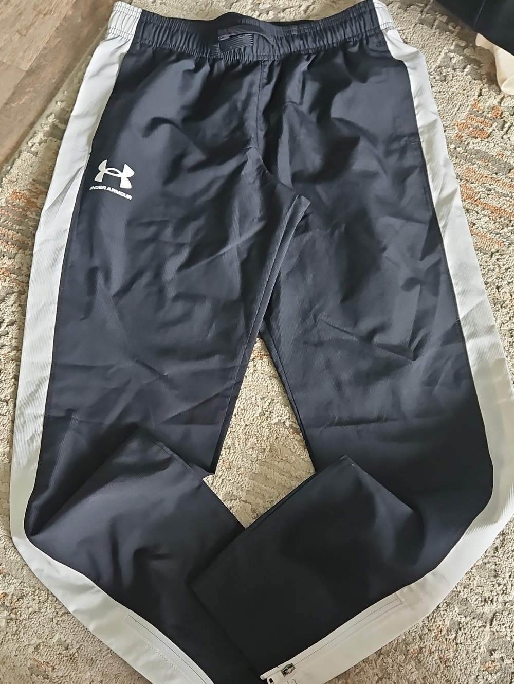 Under Armour Black Joggers with White Side Panels